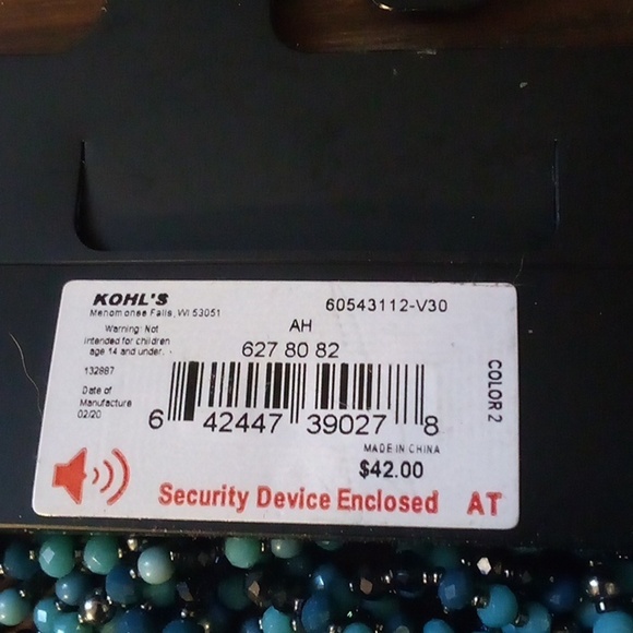 Simply Vera Vera Wang Blue Beaded Necklace & Dangling Earring Set - Picture 7 of 10